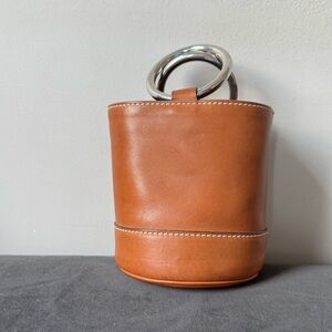 Simon Miller Mini Leather Bucket Bag